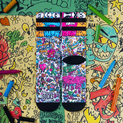 Chaussettes American Socks Doodle