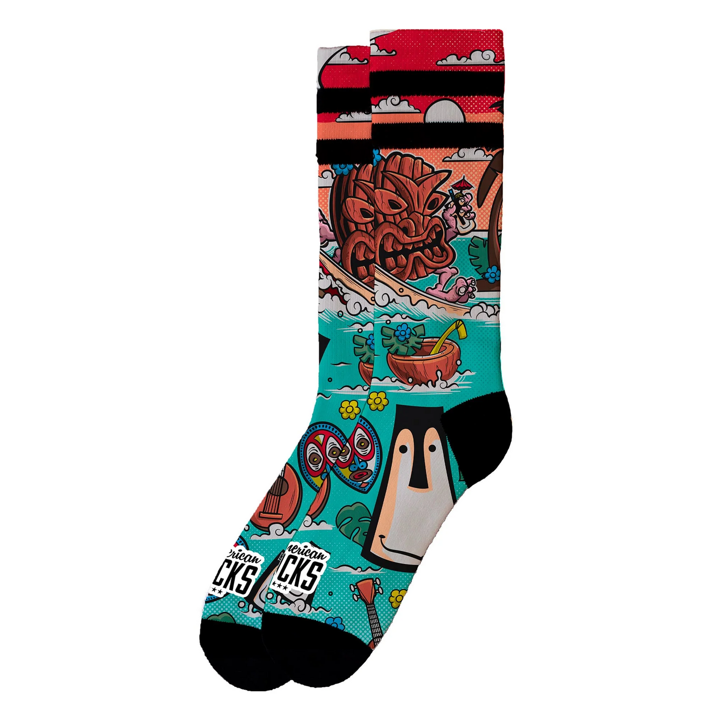 Chaussettes American Socks Tiki Surf