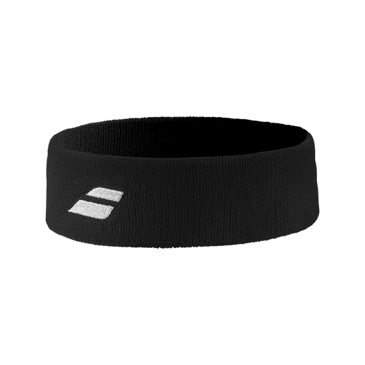 Bandeau éponge Babolat Logo Headband Noir
