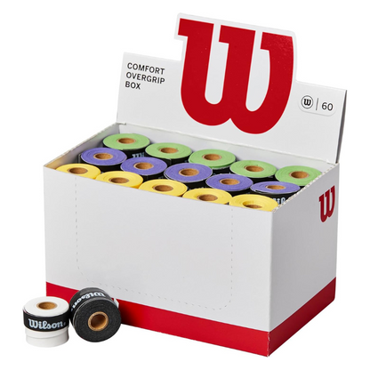 Boîte de surgrips Wilson Overgrip Comfort Couleurs x60