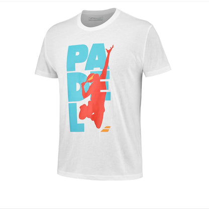 T-Shirt Babolat Padel Coton Tee Men blanc