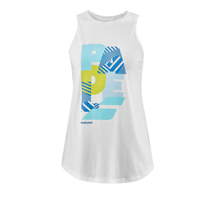 Débardeur Babolat Coton Tank blanc Femme