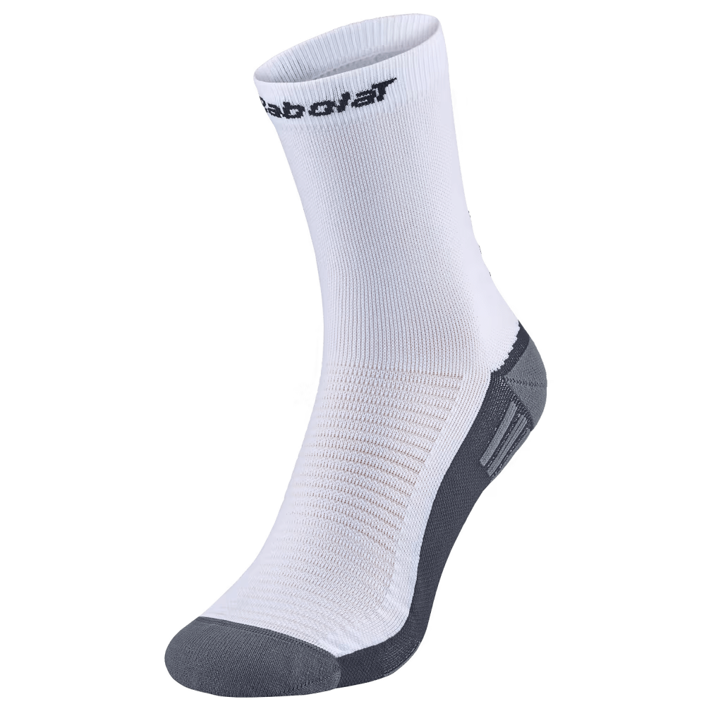 Chaussettes Babolat Mid-Calf Socks Blanc/Noir