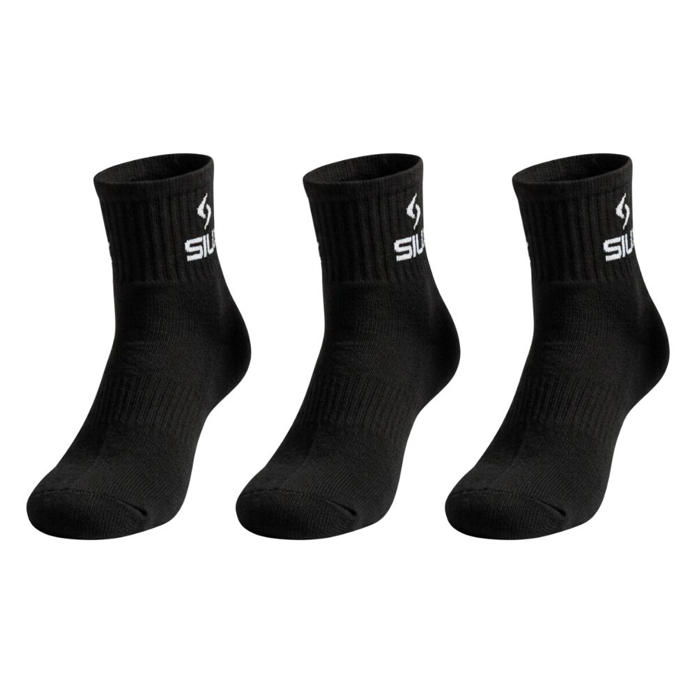 Chaussettes Siux Basic Medium Noir x3 - Esprit Padel Shop