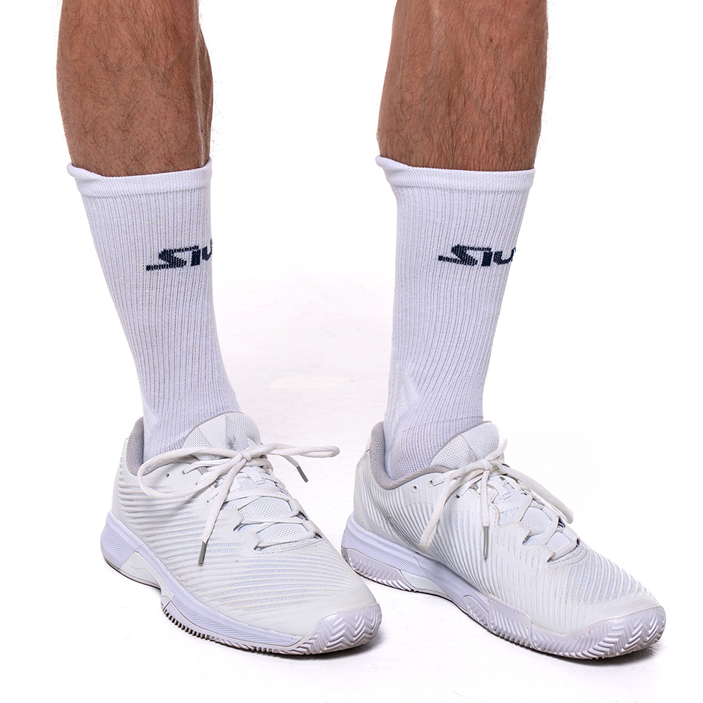 Chaussettes Siux Reveal High Blanc/Bleu x2