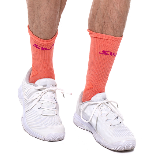 Chaussettes Siux Reveal High Blanc/Rose x2