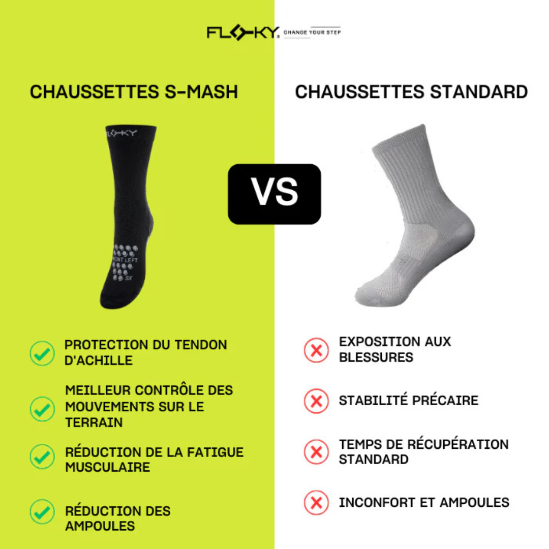 Chaussettes de compression Floky S-Mash 2.0 Noir