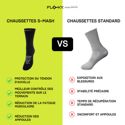 Chaussettes de compression Floky S-Mash 2.0 Noir
