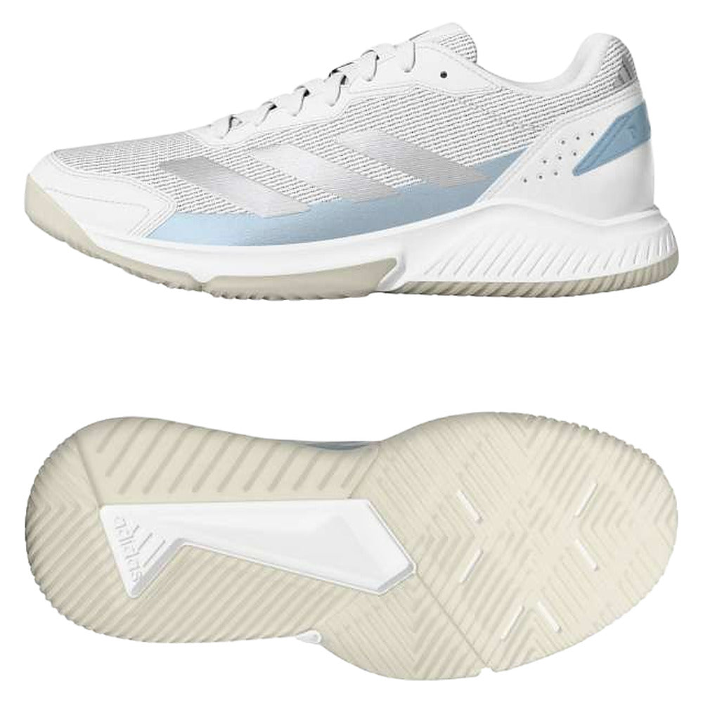 Chaussures de padel Femme Adidas Courtquick Blanc/Bleu - Esprit Padel Shop