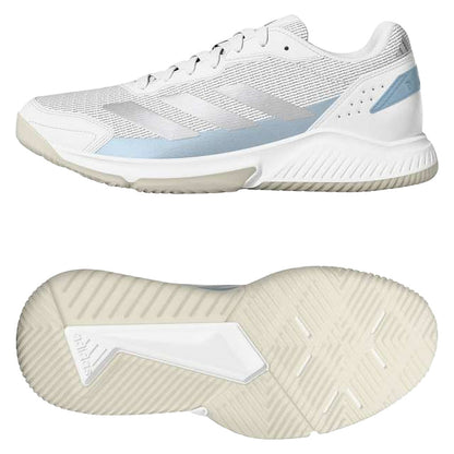Chaussures de padel Femme Adidas Courtquick Blanc/Bleu - Esprit Padel Shop