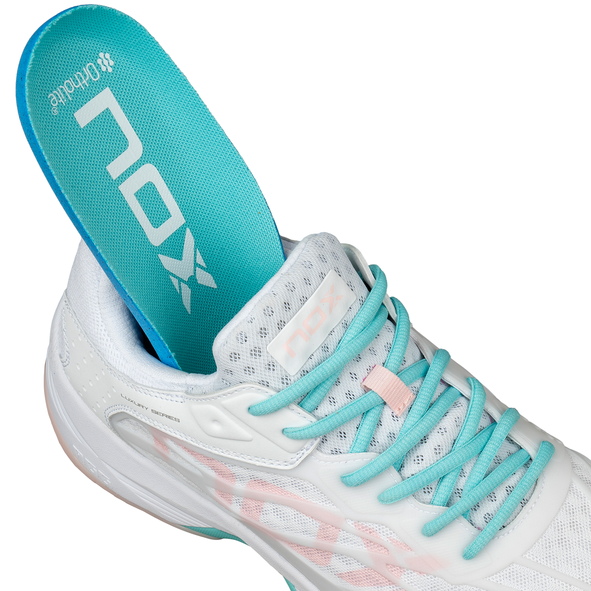 Chaussures de padel Femme Nox AT10 Lux Rose/Bleu
