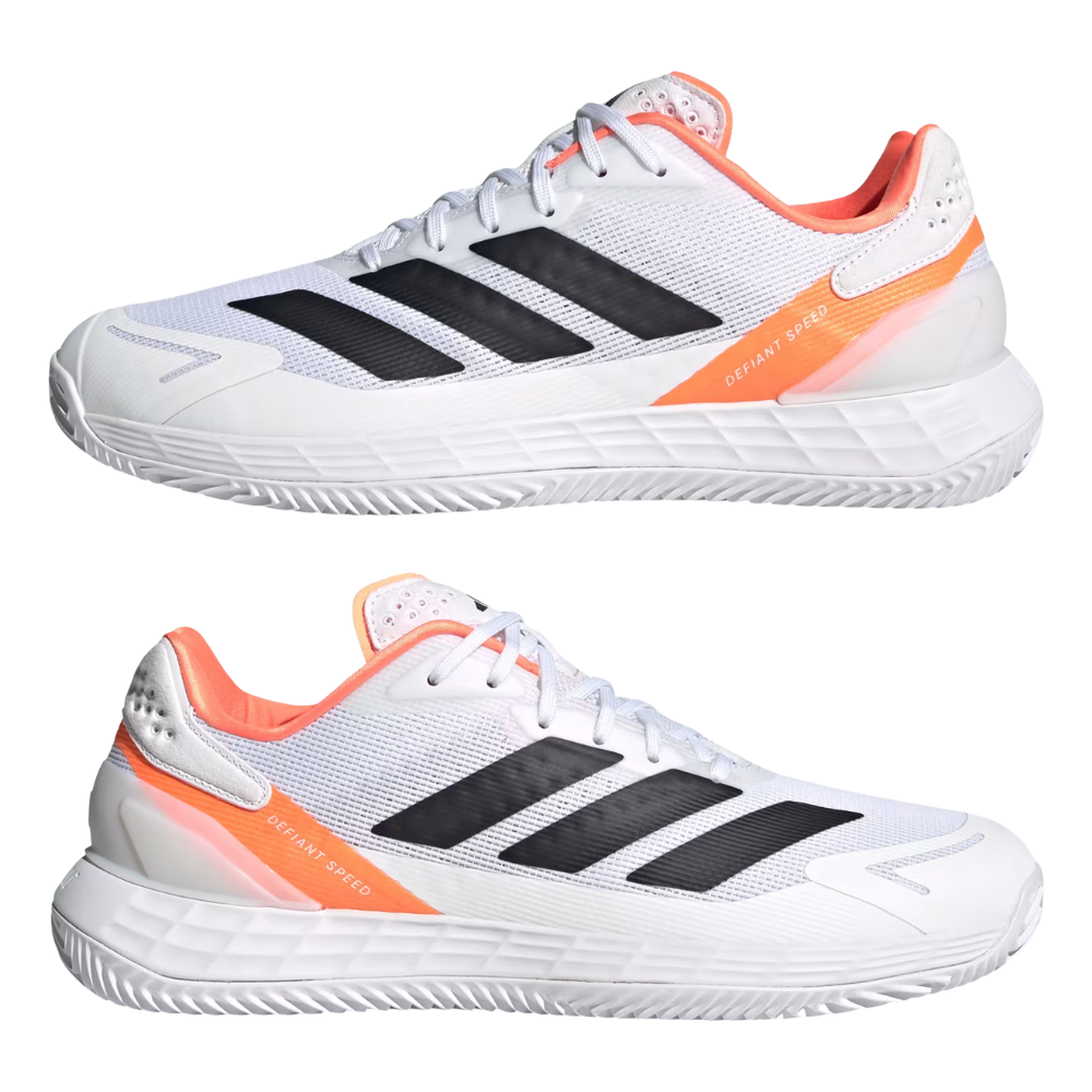 Chaussures de padel Homme Adidas Defiant Speed 2 Blanc/Orange