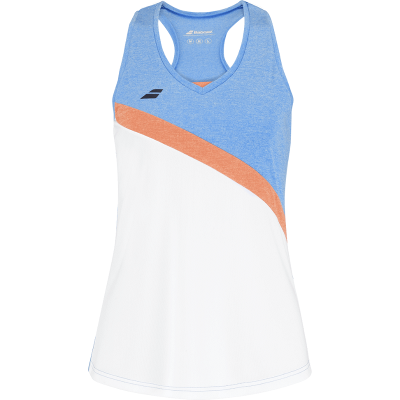 Débardeur Babolat Play Tank Top Blanc Junior Girl