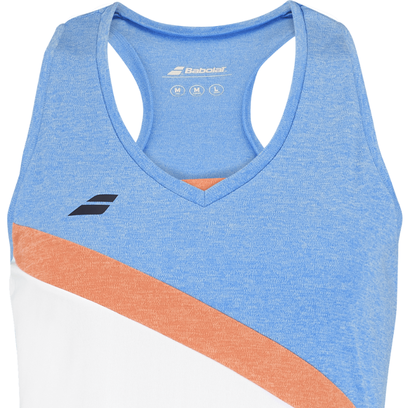 Débardeur Babolat Play Tank Top Blanc Junior Girl