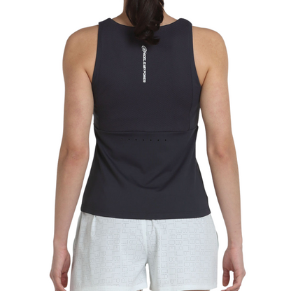 Débardeur Bullpadel Porru Noir Femme