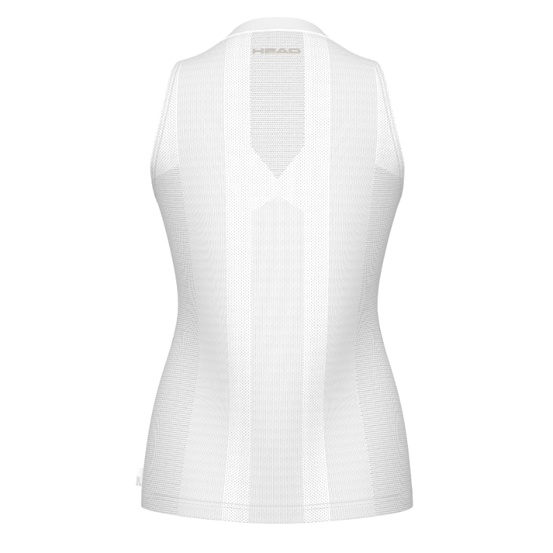 Débardeur Head Performance Tank Top Blanc/Bleu Femme