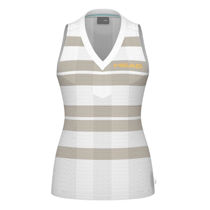 Débardeur Head Performance Tank Top Blanc/Gris Femme