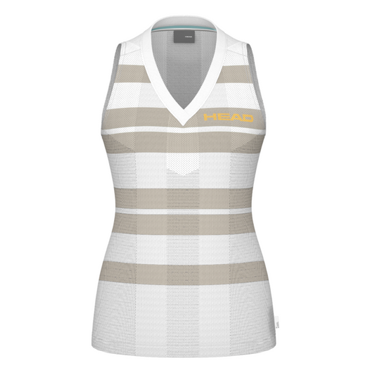 Débardeur Head Performance Tank Top Blanc/Gris Femme