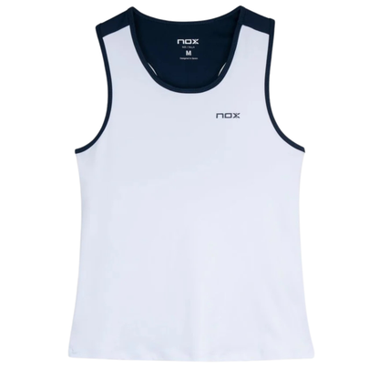 Débardeur Nox Team Blanc/Bleu Femme - Esprit Padel Shop
