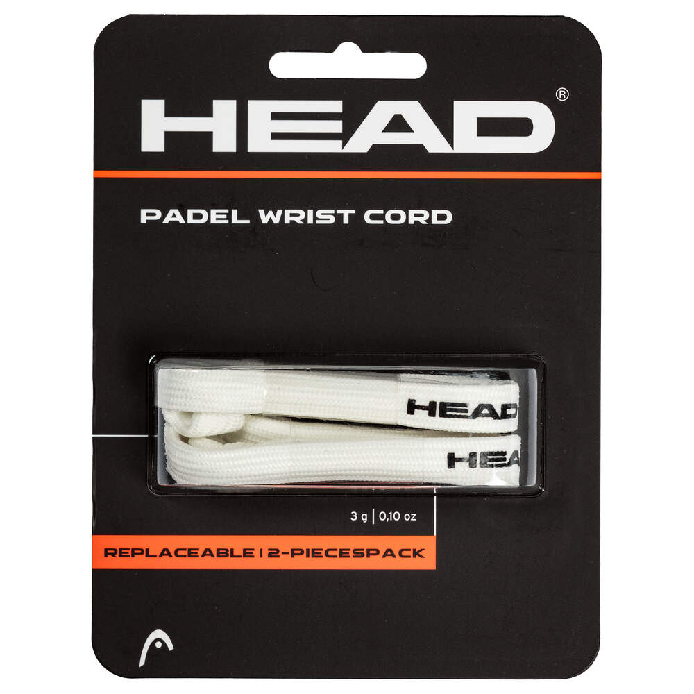 Dragonne Head Replaceable Padel Cord Blanc x2