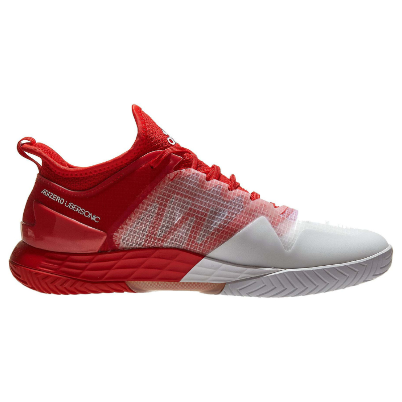 Chaussures de padel Homme Adidas Ubersonic 4 Blanc-Rouge
