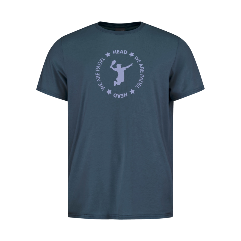 T-shirt Head We Are Padel Bleu Marine