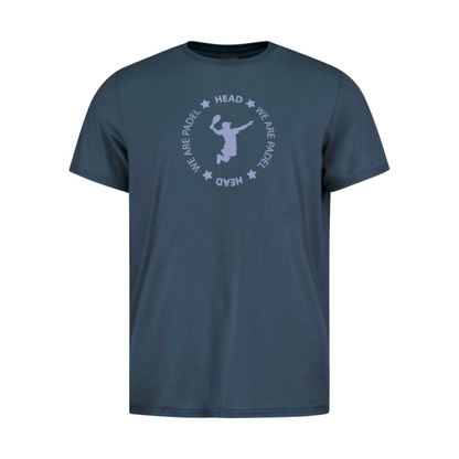 T-shirt Head We Are Padel Bleu Marine
