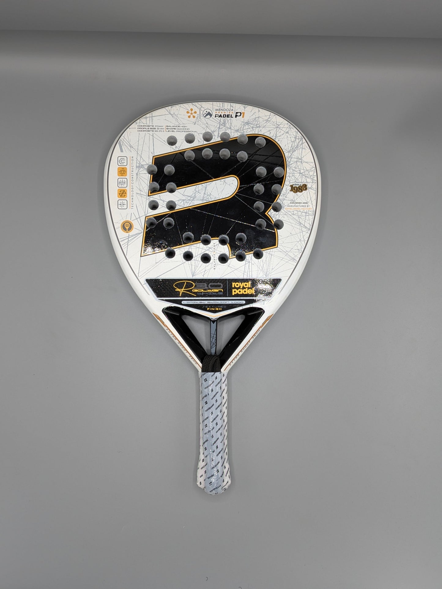 Raquette de padel Royal Padel R30 Golden White 2024