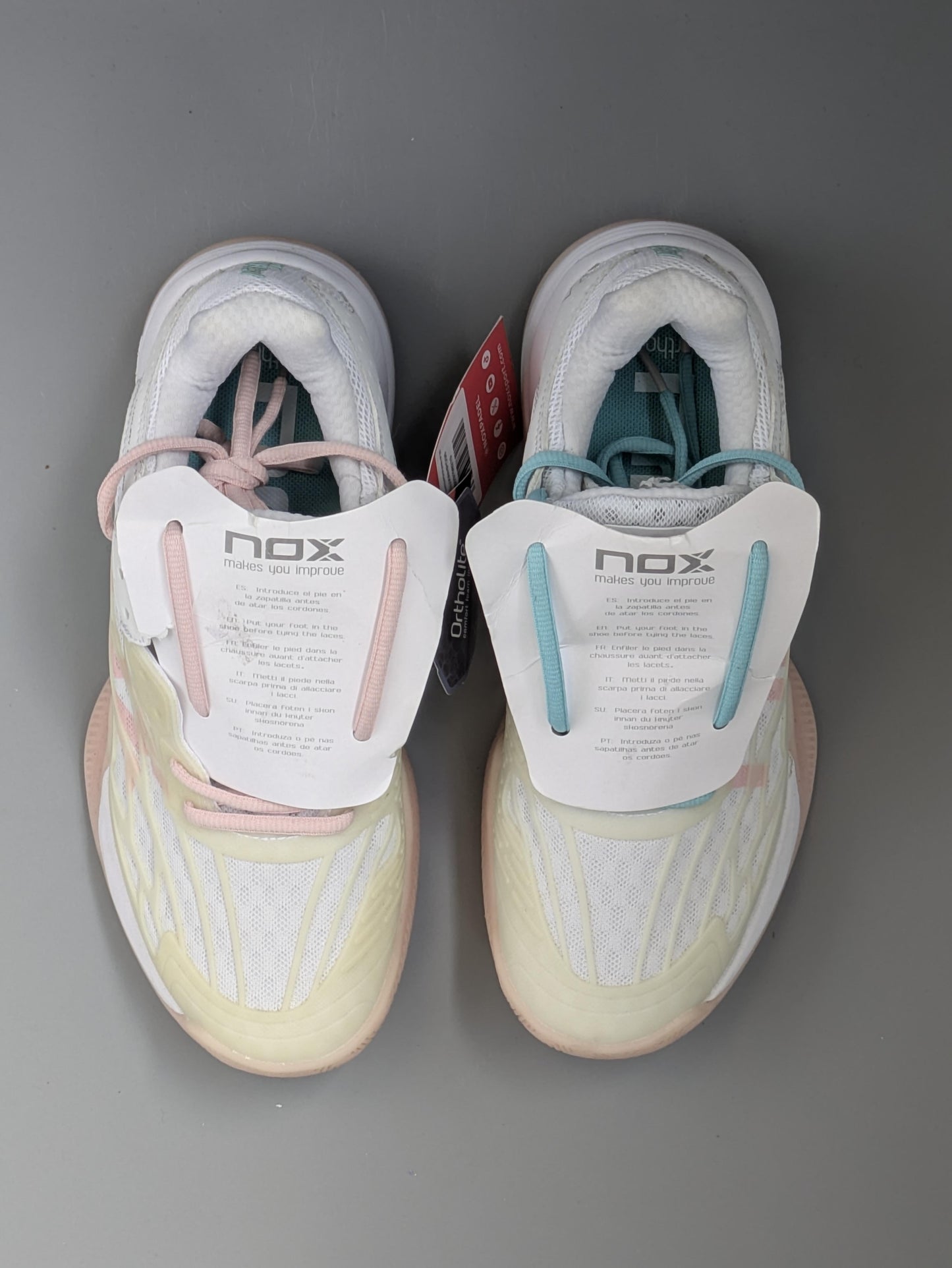 Chaussures de padel Femme Nox AT10 Lux Rose/Bleu