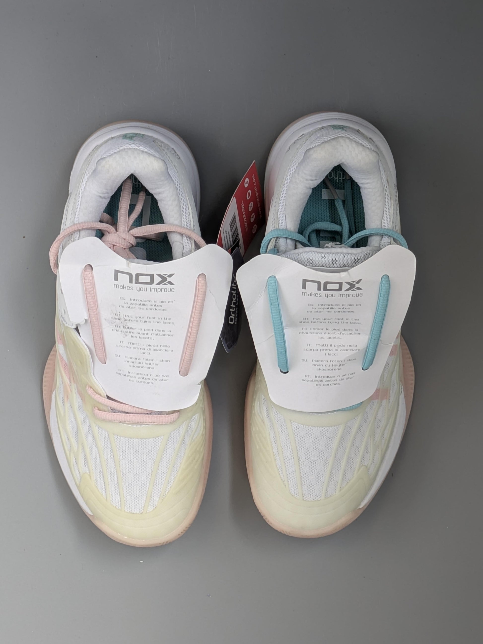 Chaussures de padel Femme Nox AT10 Lux Rose/Bleu