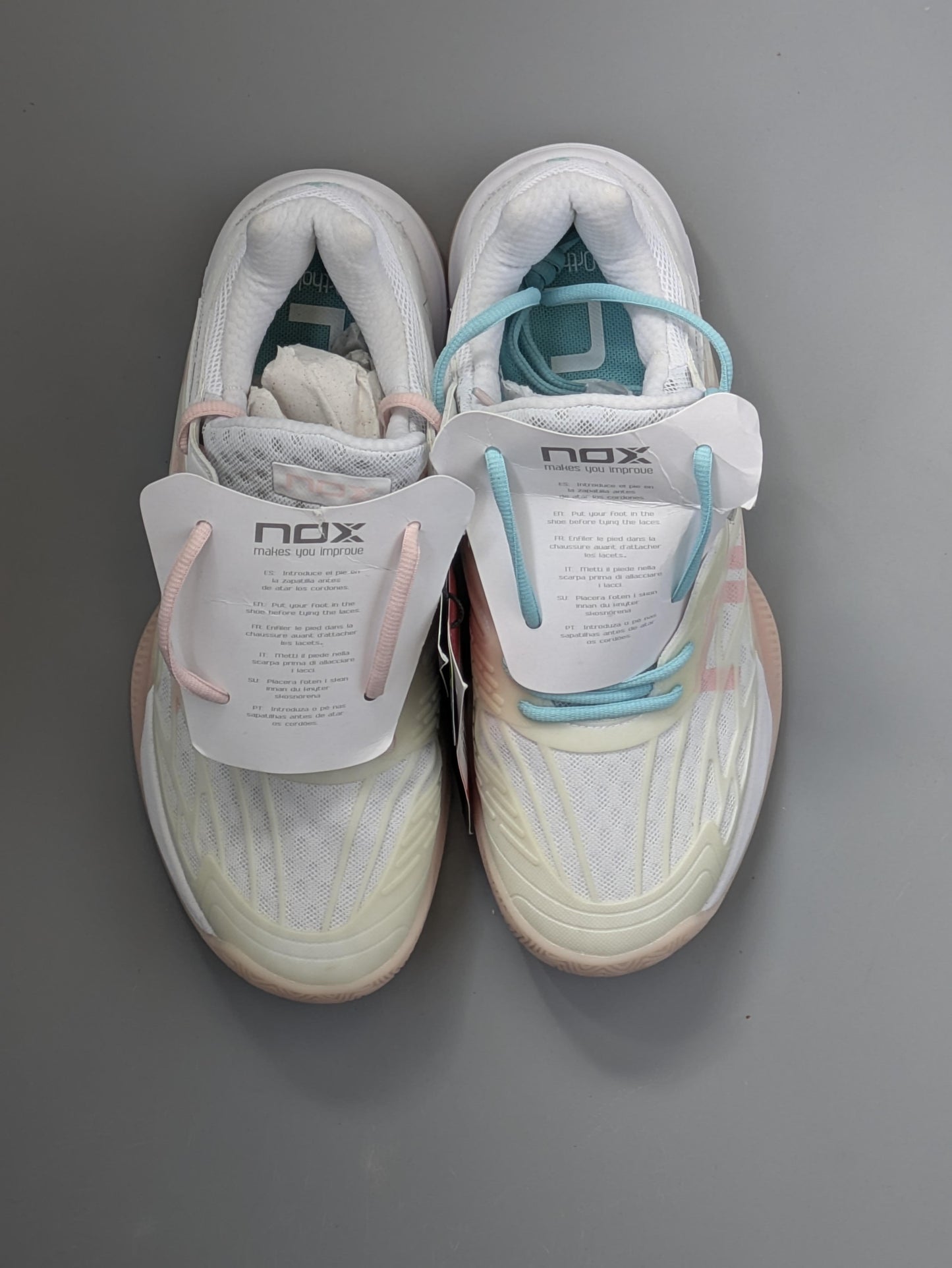 Chaussures de padel Femme Nox AT10 Lux Rose/Bleu