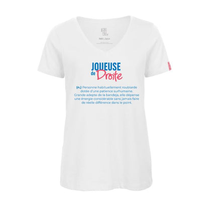 T-shirt TBT – Joueuse de Droite en Coton Organique Femme