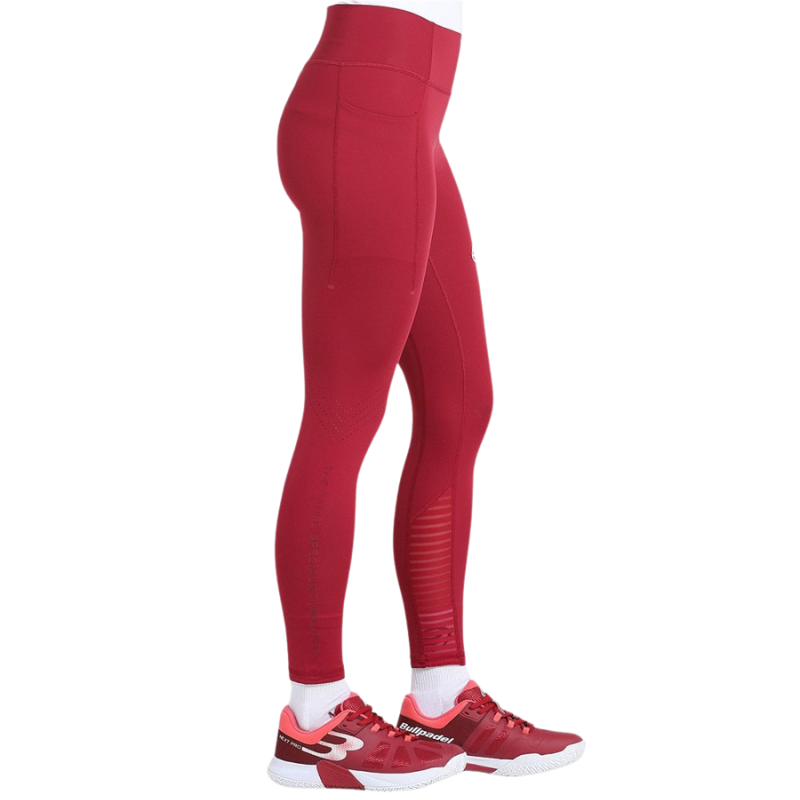 Legging Bullpadel Erais Rouge Femme