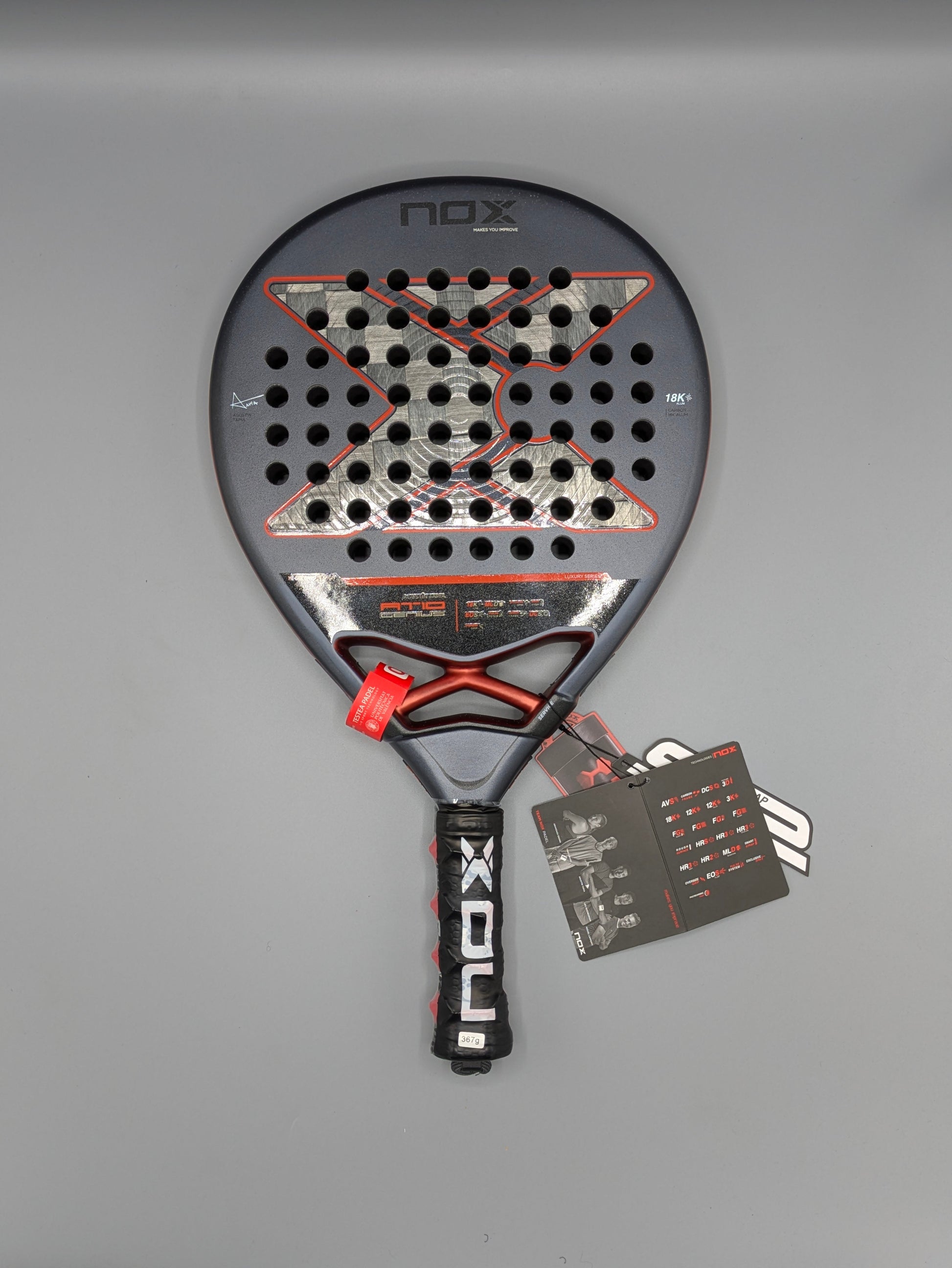 Raquette de padel Nox AT10 Genius 18K by Agustin Tapia 2025