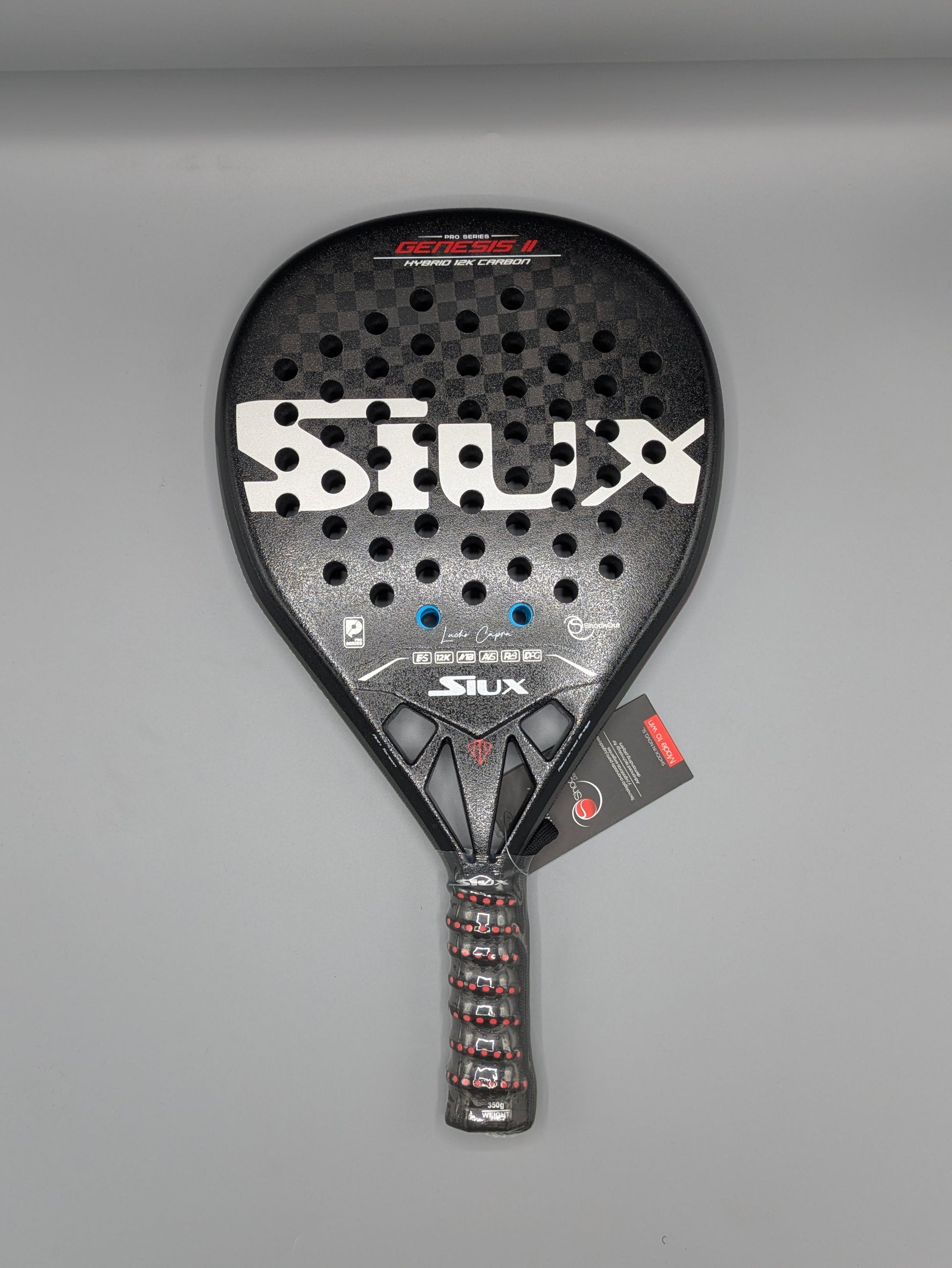Raquette de padel Siux Genesis II Hybrid 12K Lucho Capra Pro