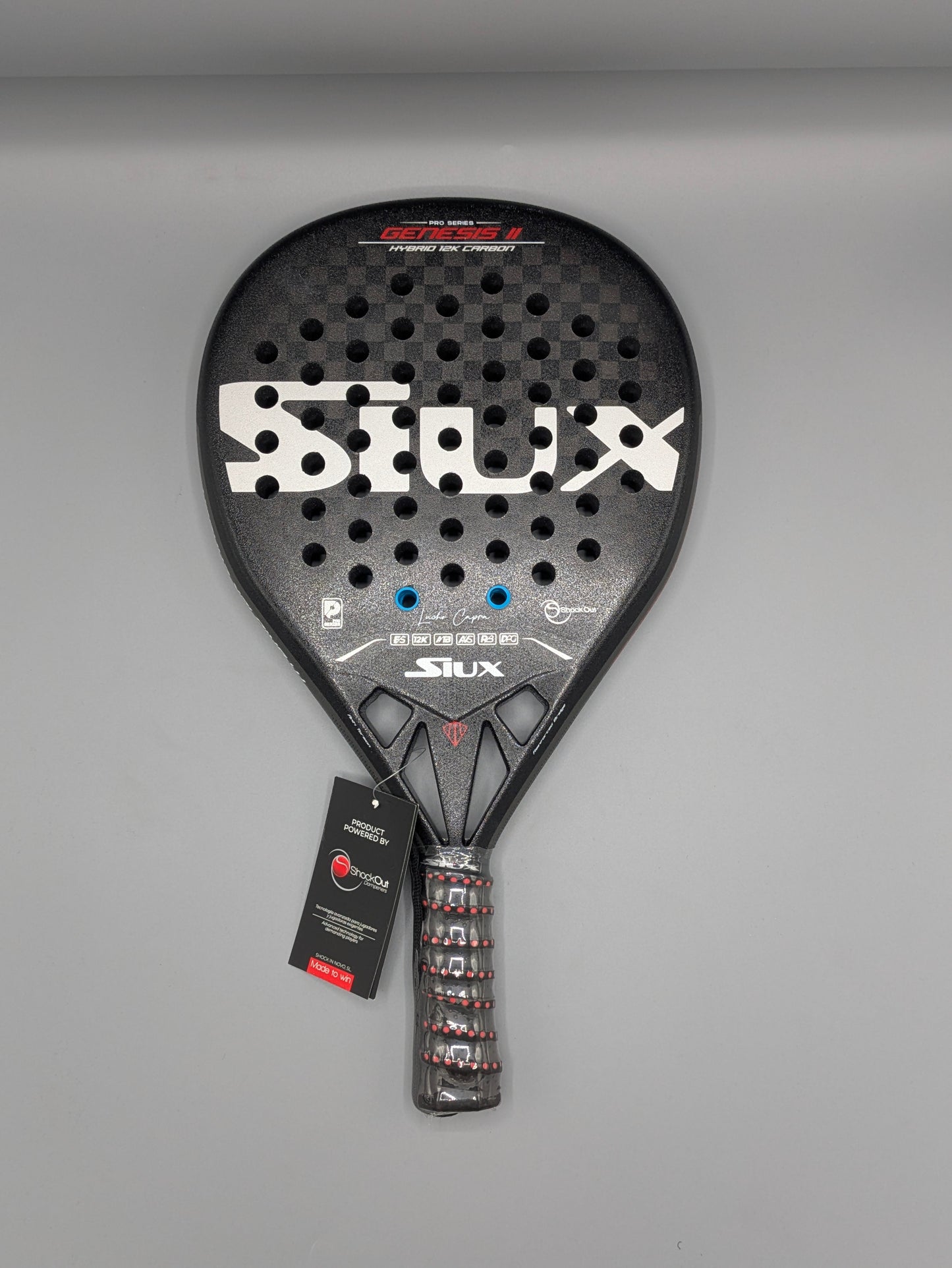Raquette de padel Siux Genesis II Hybrid 12K Lucho Capra Pro
