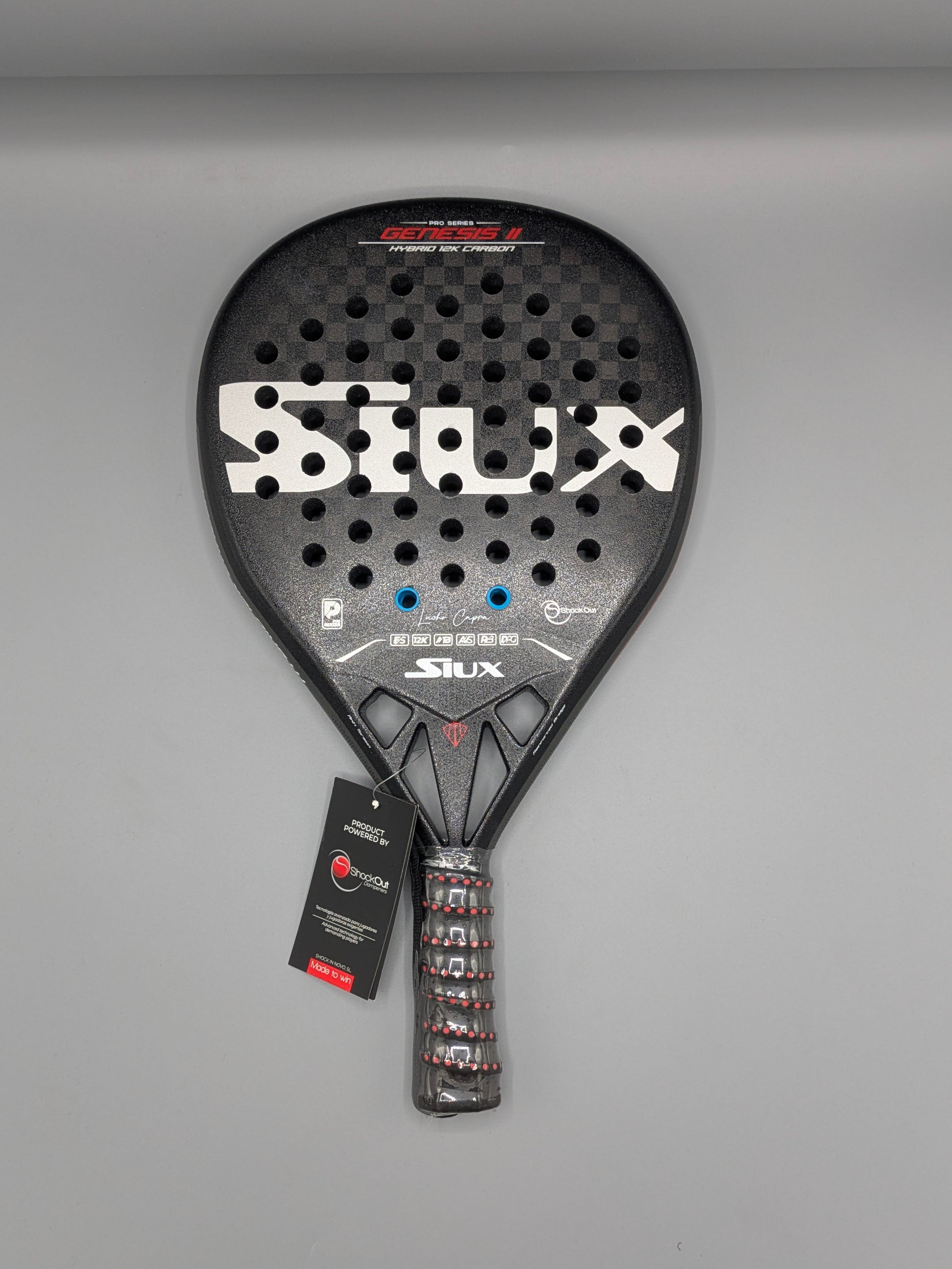 Raquette de padel Siux Genesis II Hybrid 12K Lucho Capra Pro