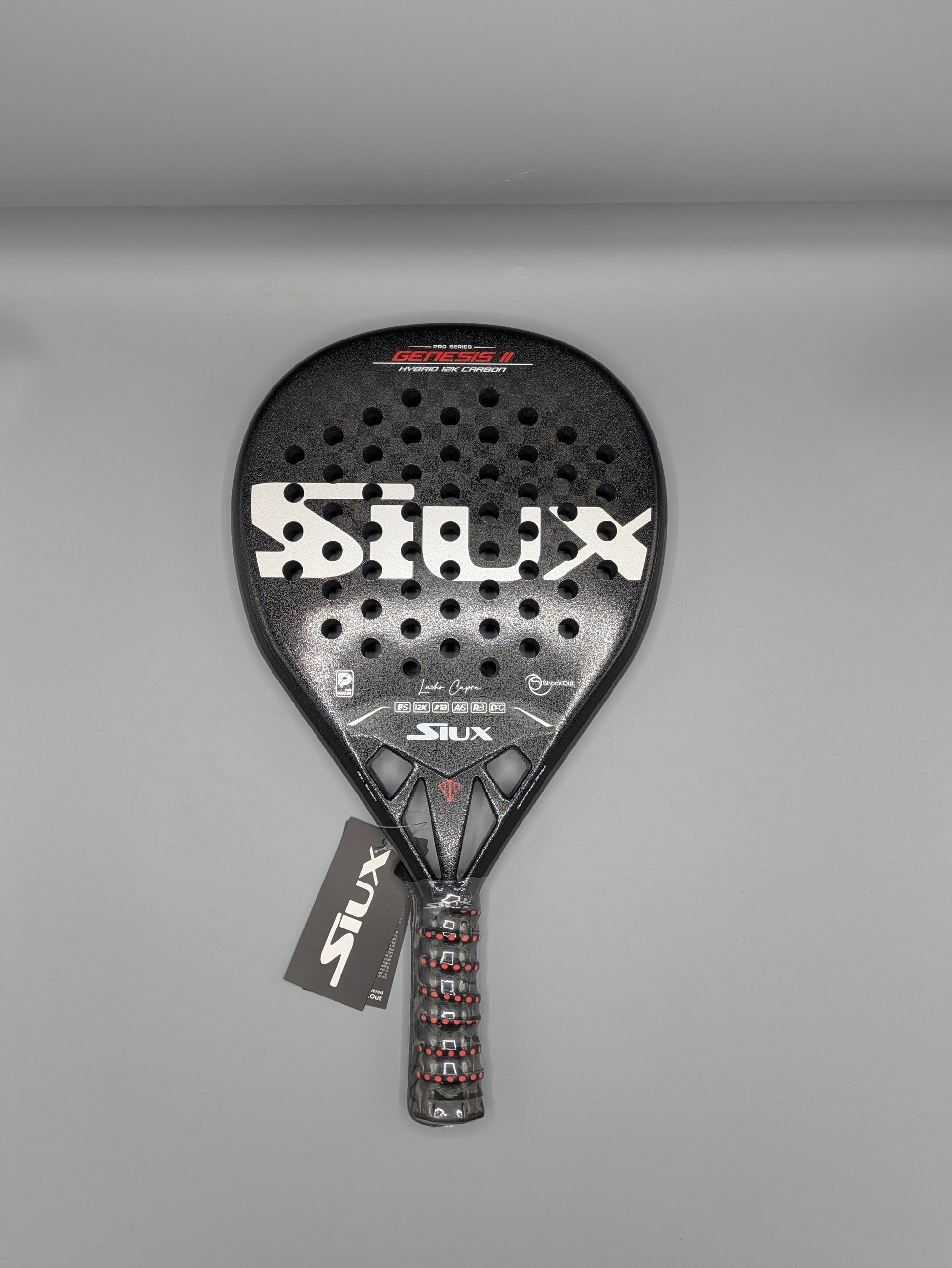 Raquette de padel Siux Genesis II Hybrid 12K Lucho Capra Pro