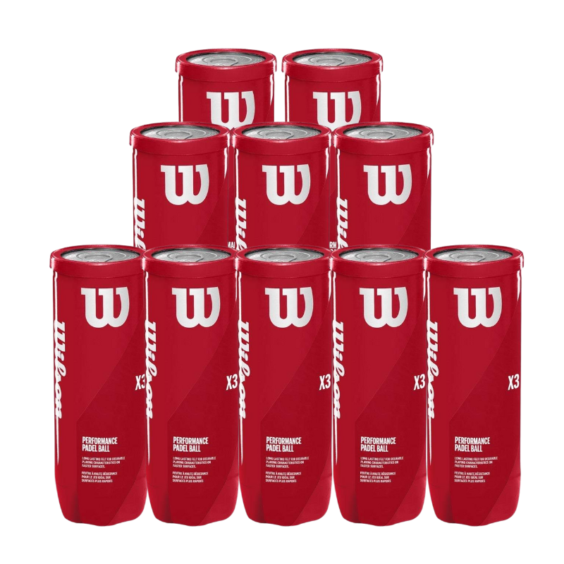 Pack de 10 tubes de balles Wilson X3
