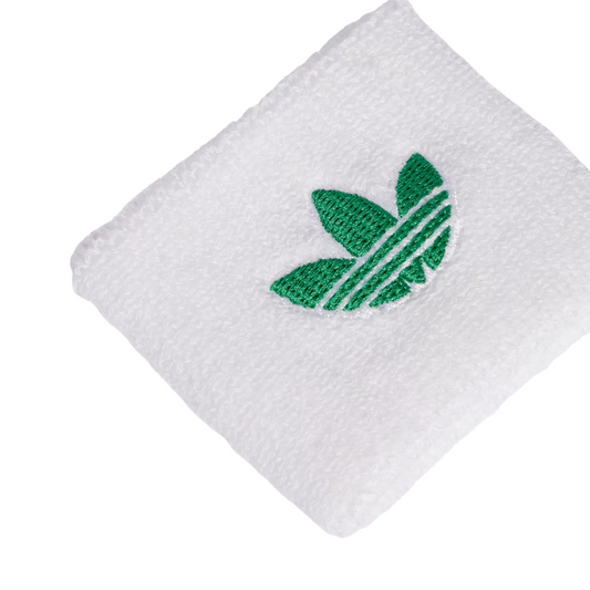 Poignets Éponge Adidas S Blanc/Vert x2
