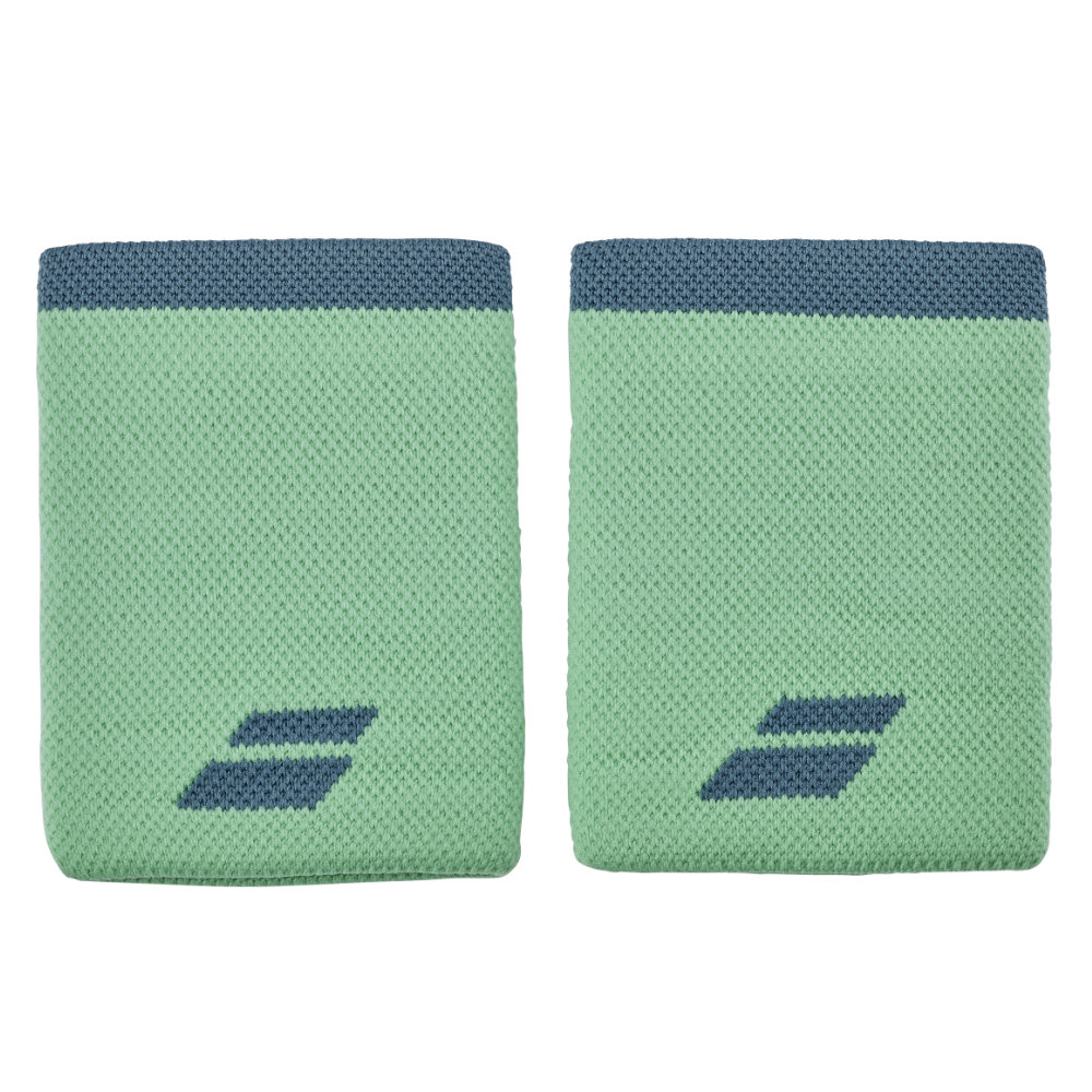 Poignets Éponge Babolat Logo Jumbo Vert x2 - Esprit Padel Shop