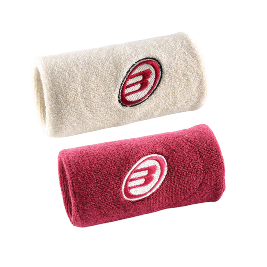 Poignets Éponge Bullpadel BPMU255 I Rouge/Beige x2