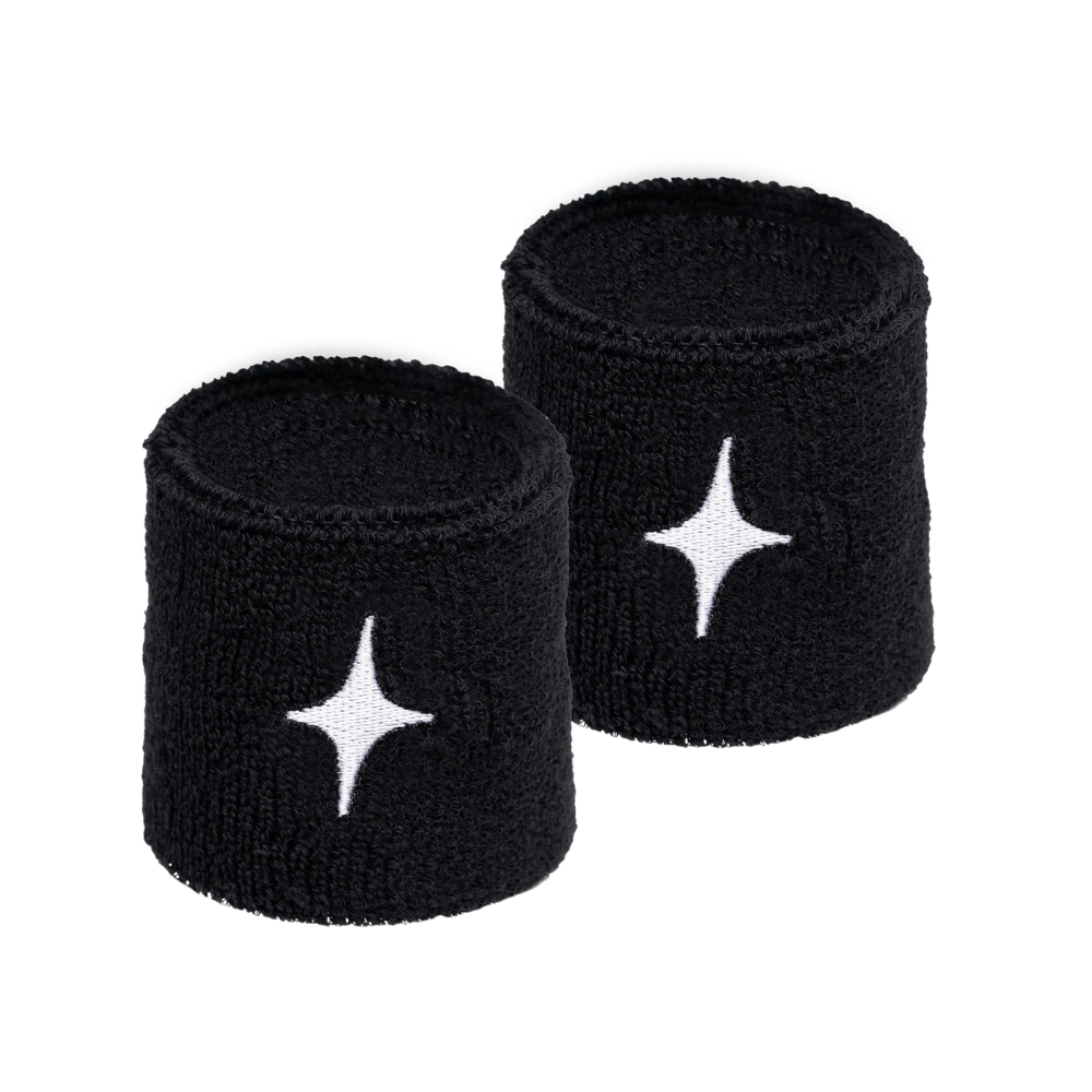 Poignets Éponge Starvie Star Noir x2
