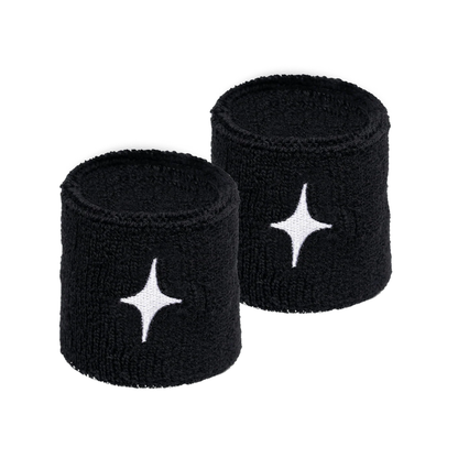 Poignets Éponge Starvie Star Noir x2