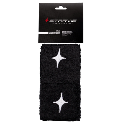 Poignets Éponge Starvie Star Noir x2