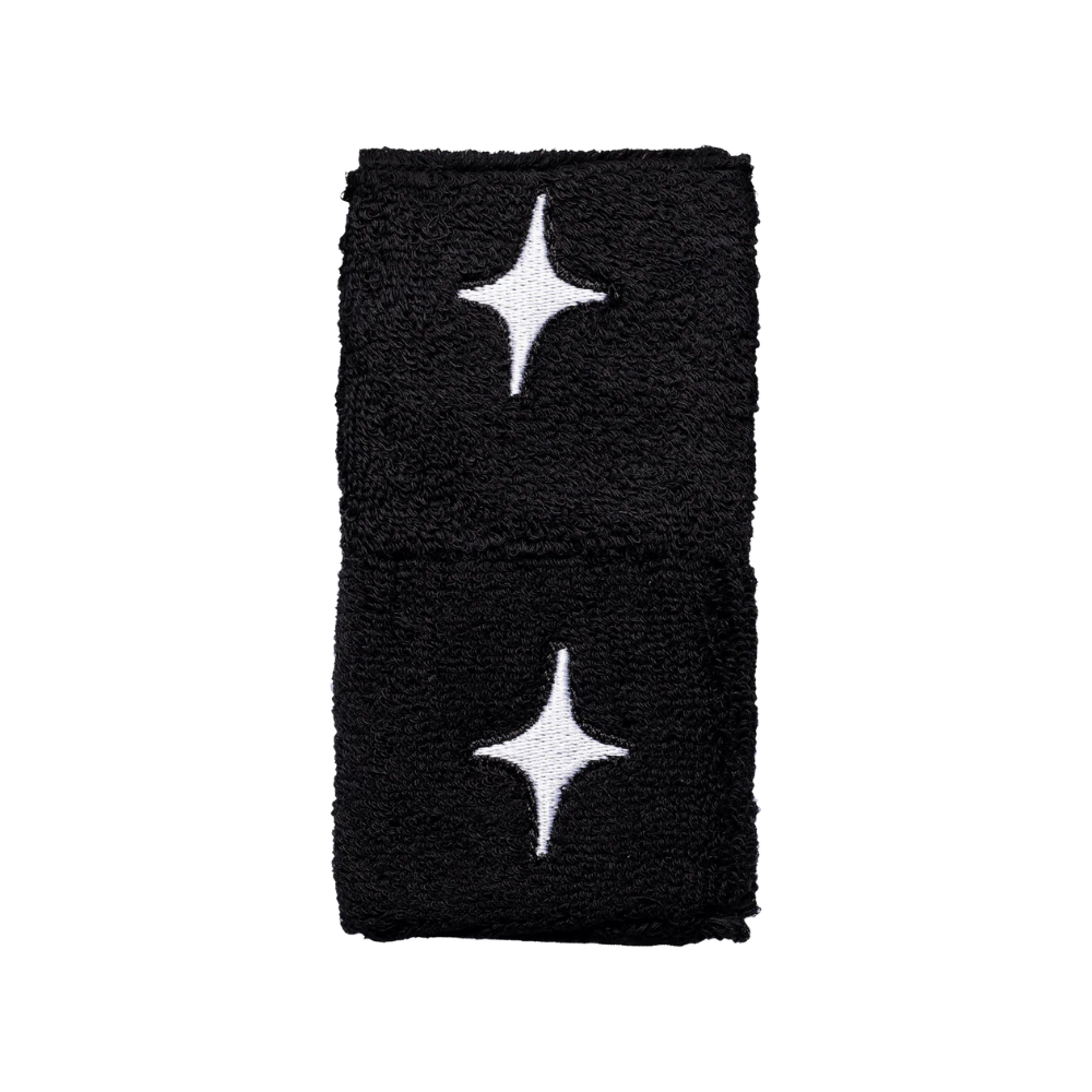 Poignets Éponge Starvie Star Noir x2