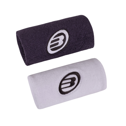 Poignets Éponge Bullpadel BPMU243 I Blanc/Noir x2