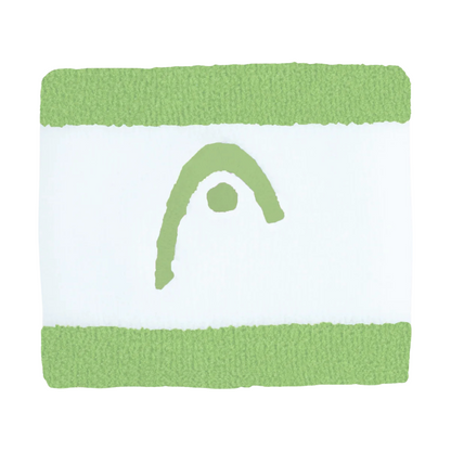 Poignets Éponge Head 2.5" Striped  Vert/Blanc x2