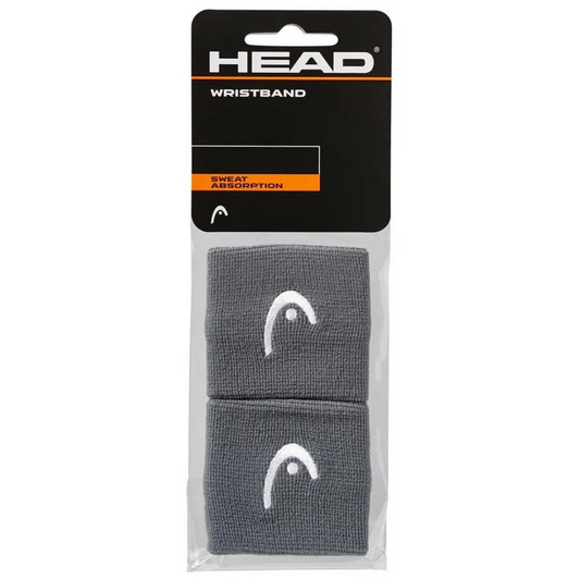Poignets Éponge Head 2.5" Gris x2