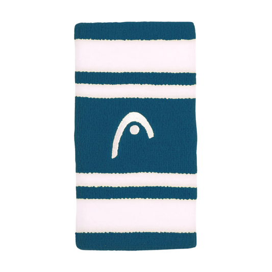 Poignets Éponge Head 5" Striped Bleu Foncé/Blanc x2